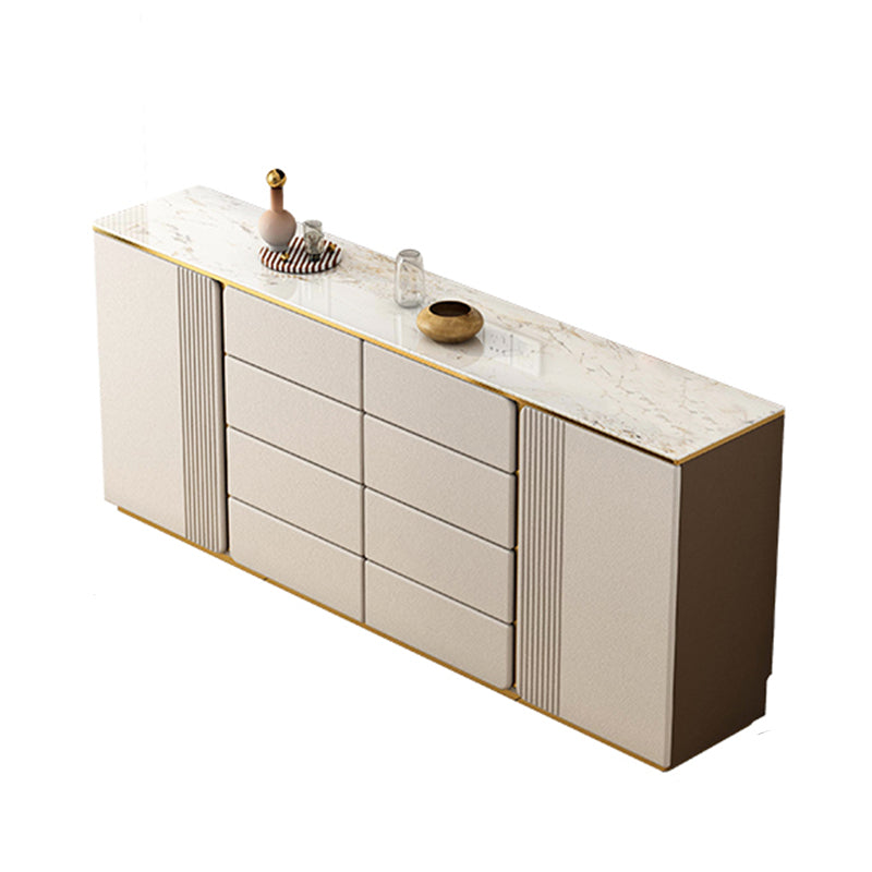 Classic Glam Storage Chest Dresser Stone Dresser with Drawers