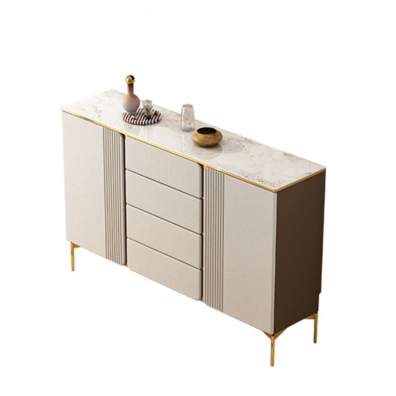 Classic Glam Storage Chest Dresser Stone Dresser with Drawers