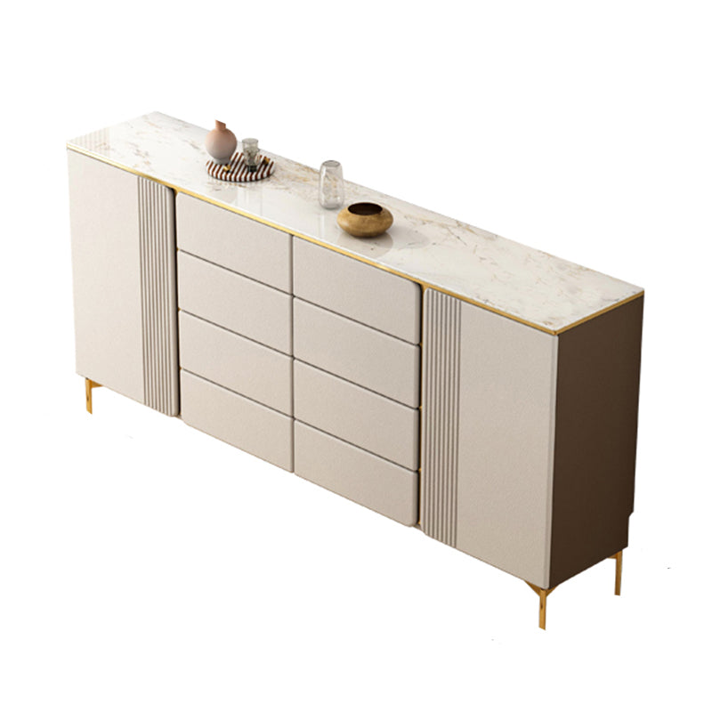 Classic Glam Storage Chest Dresser Stone Dresser with Drawers