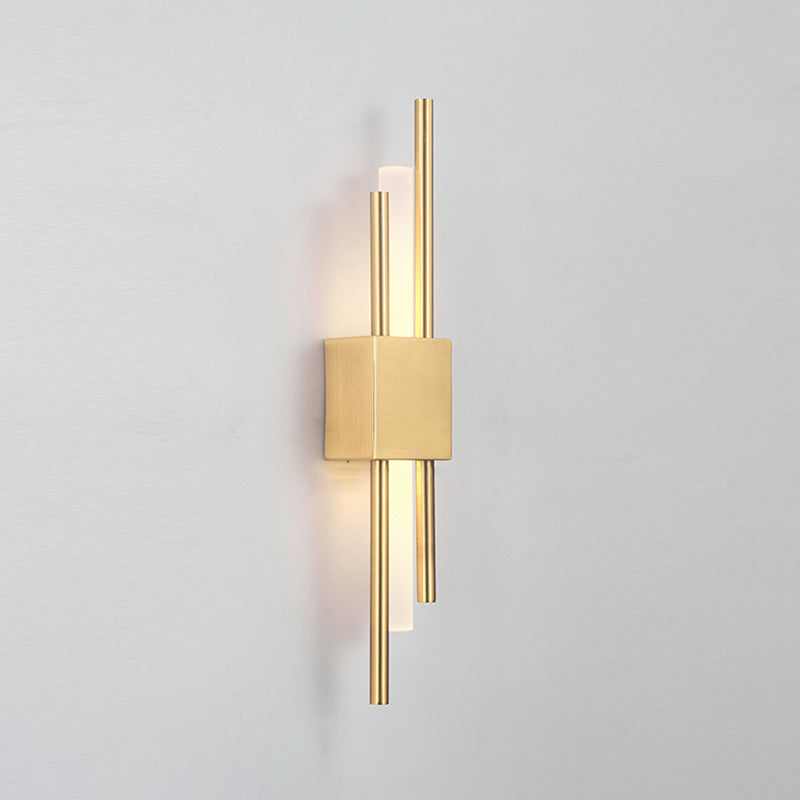 Contemporary Geometric Wall Lamp Metal Wall Light Fixture for Living Room