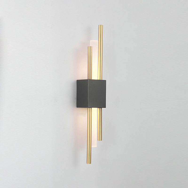 Contemporary Geometric Wall Lamp Metal Wall Light Fixture for Living Room
