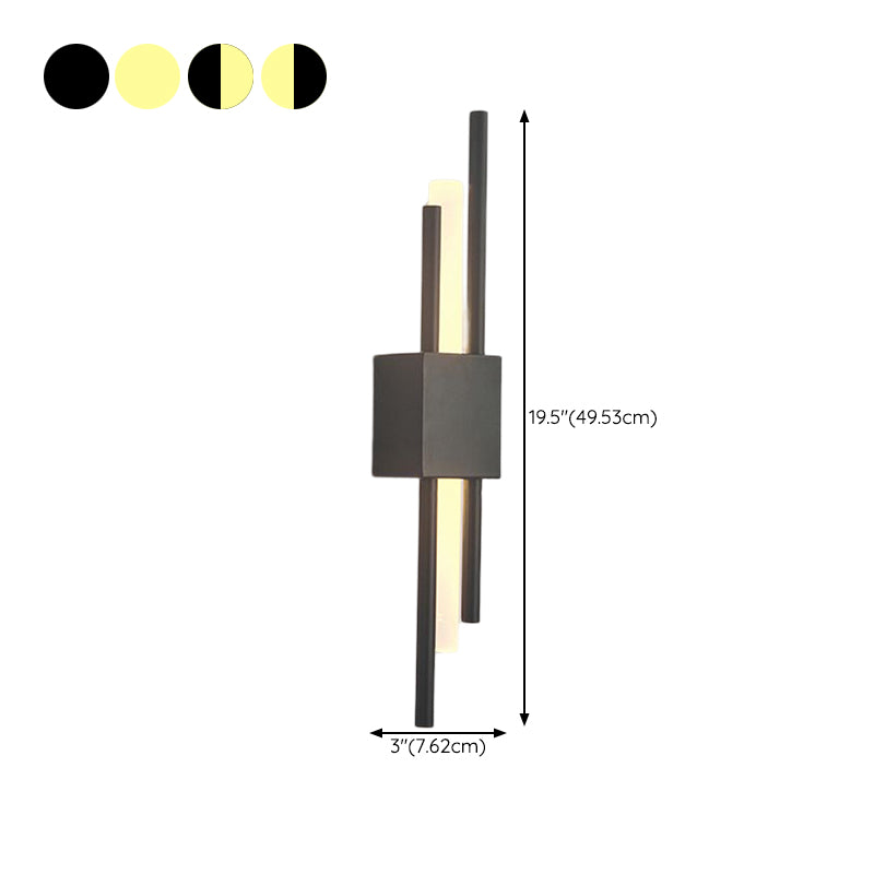 Contemporary Geometric Wall Lamp Metal Wall Light Fixture for Living Room