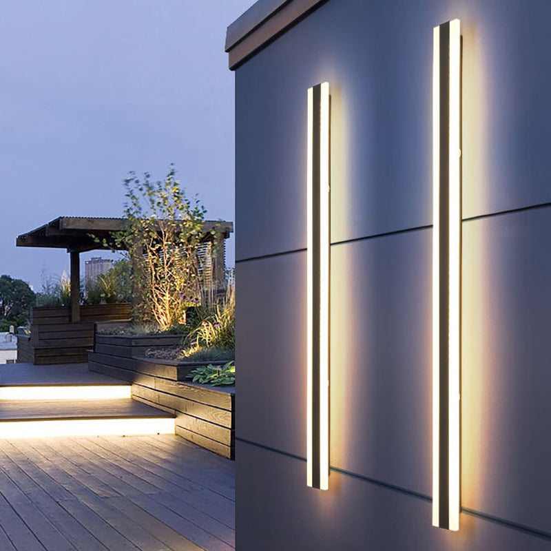 Modern Style Wall Lamp LED Waterproof Wall Mount Lamp with Acrylic Shade for Garden