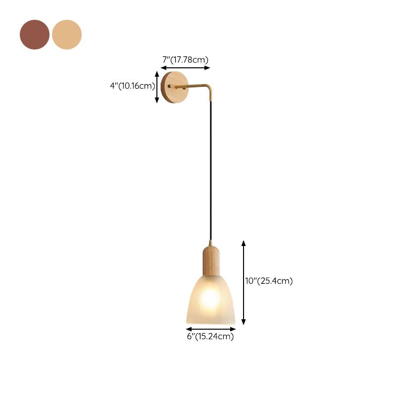 Modern Wall Light Fixture Wooden Wall Light Sconce for Bedroom