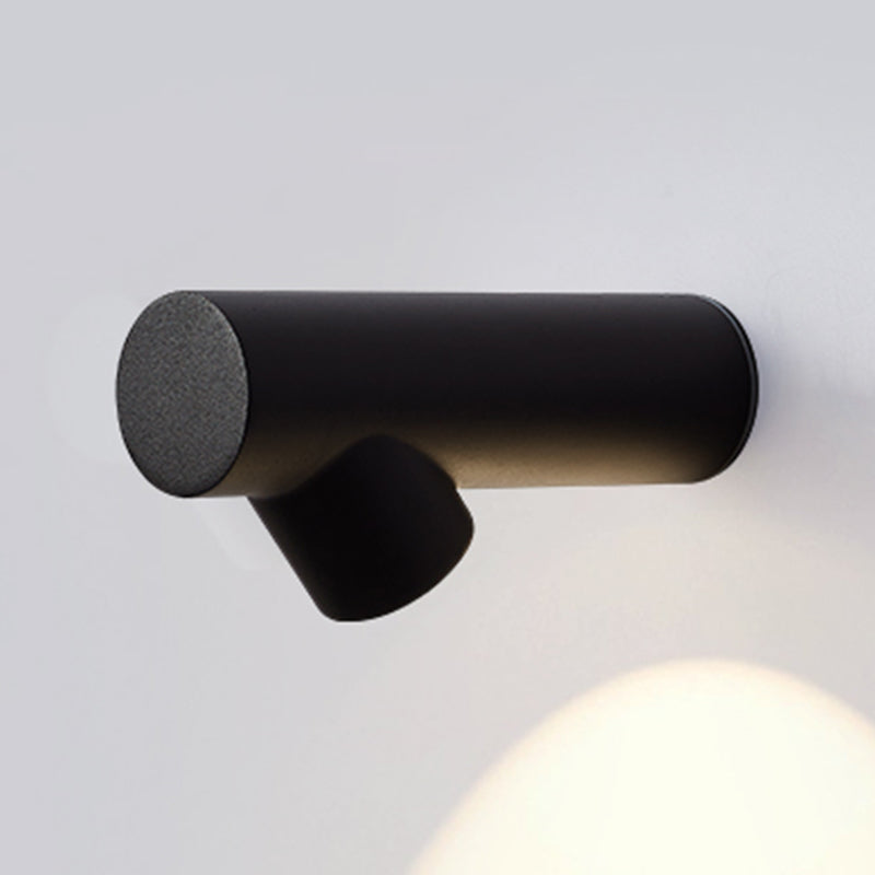 Aluminum LED Wall Fixture in Black / White Finish Modern Wall Spotlight