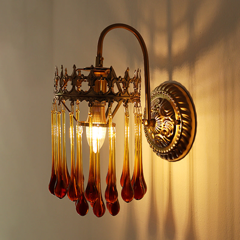 Modern Wall Light Fixture Creative Wall Light Sconce with Glass Shade for Bedroom