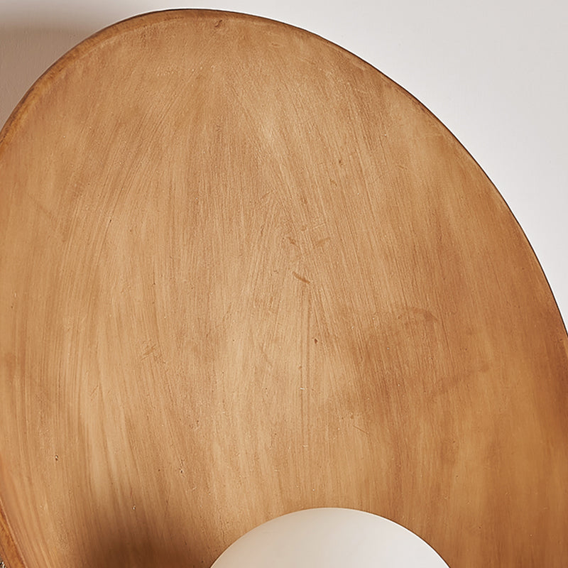 Modernism Resin Wall Lighting 1-Light Glass Shade Wall Mount Light for Foyer