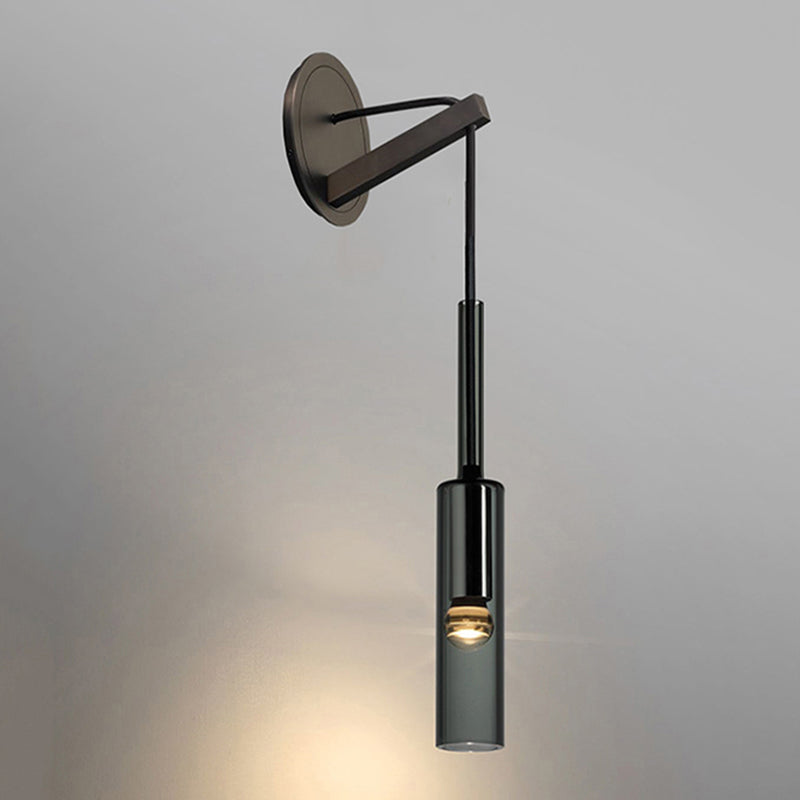 Modern Crystal Shade Wall Lighting Fixtures 1-Light Wall Lamp for Dining Room