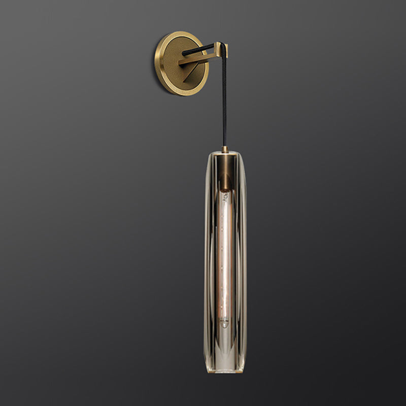 Modern Crystal Shade Wall Lighting Fixtures 1-Light Wall Lamp for Dining Room