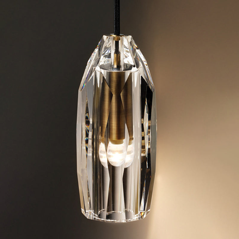 Modern Crystal Shade Wall Lighting Fixtures 1-Light Wall Lamp for Dining Room