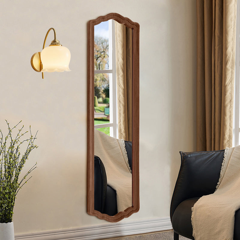 Brass Vanity Lighting Modern Flower Wall Light Fixture for Bathroom