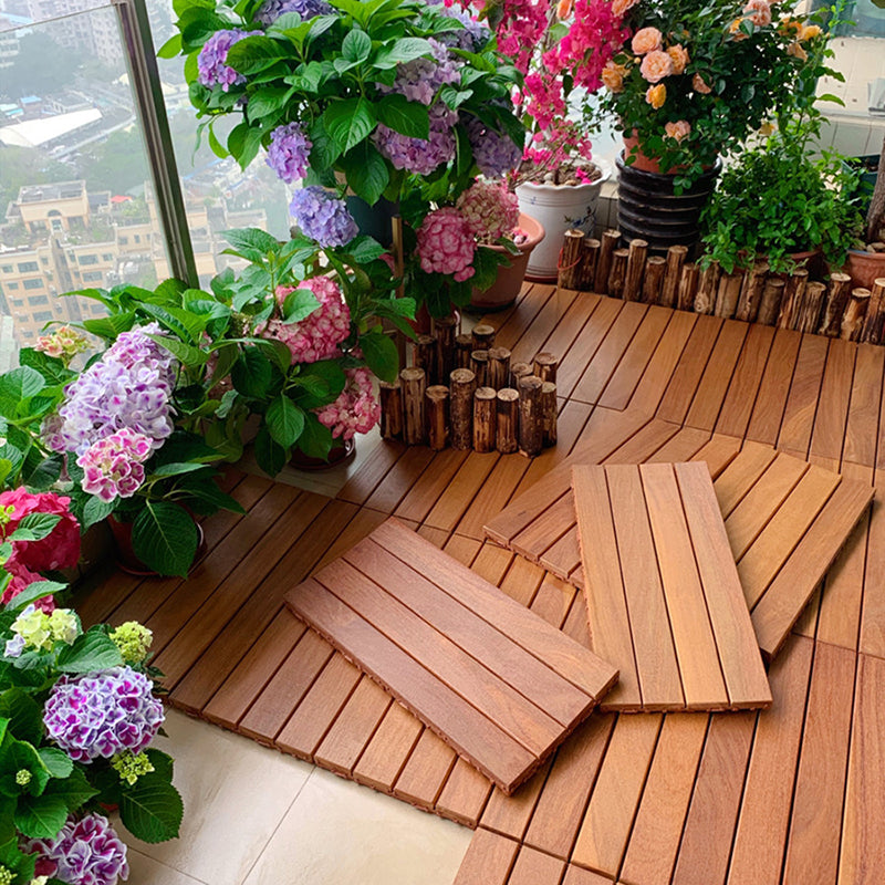 Outdoor Patio Water-resistant Composite Wooden Snapping Deck Plank