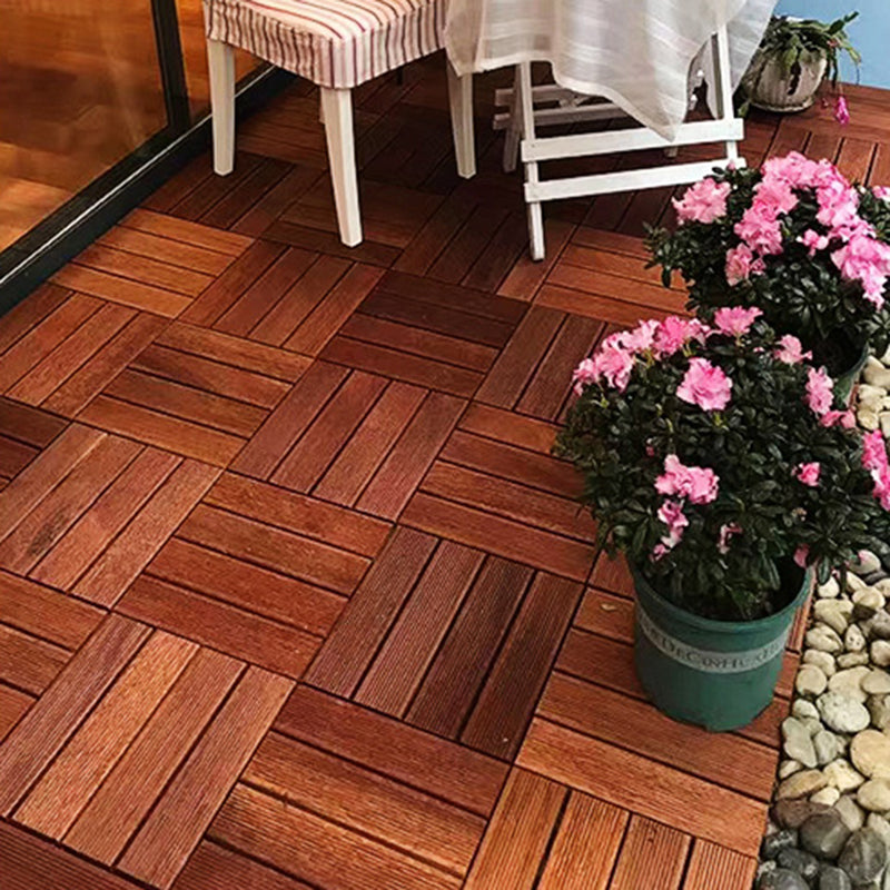 Outdoor Patio Water-resistant Composite Wooden Snapping Deck Plank