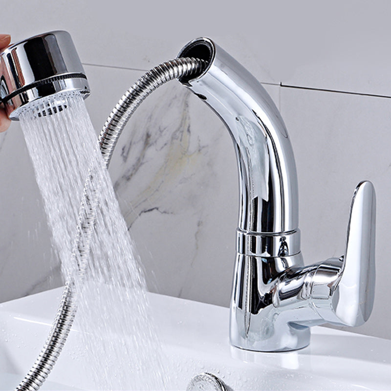 Modern Plain Vessel Sink Faucet High Arch Bathroom Sink Faucet