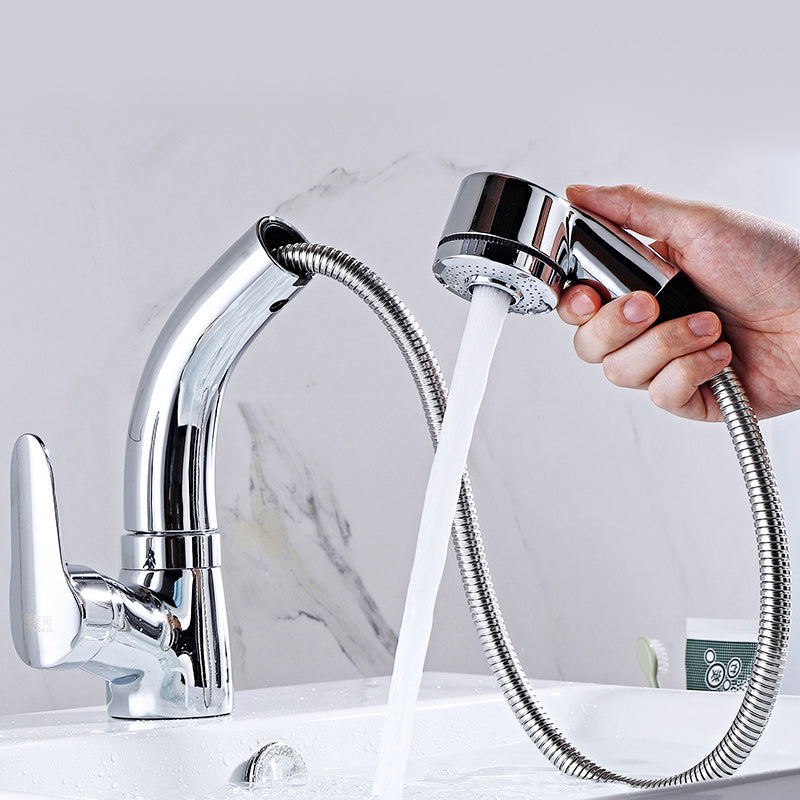 Modern Plain Vessel Sink Faucet High Arch Bathroom Sink Faucet