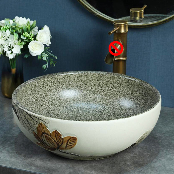 Porcelain Vessel Bathroom Sink Modern No Craftsmanship Vessel Bathroom Sink Only
