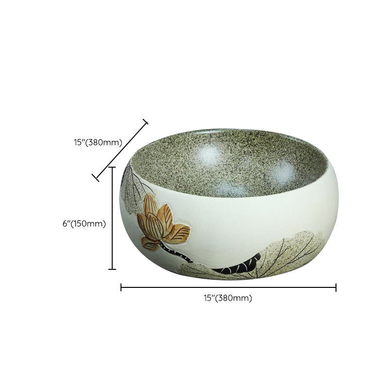 Porcelain Vessel Bathroom Sink Modern No Craftsmanship Vessel Bathroom Sink Only