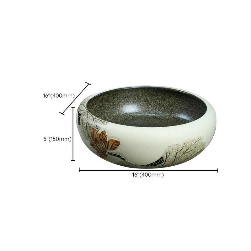 Porcelain Vessel Bathroom Sink Modern No Craftsmanship Vessel Bathroom Sink Only