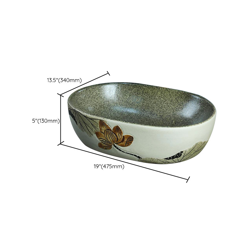 Porcelain Vessel Bathroom Sink Modern No Craftsmanship Vessel Bathroom Sink Only