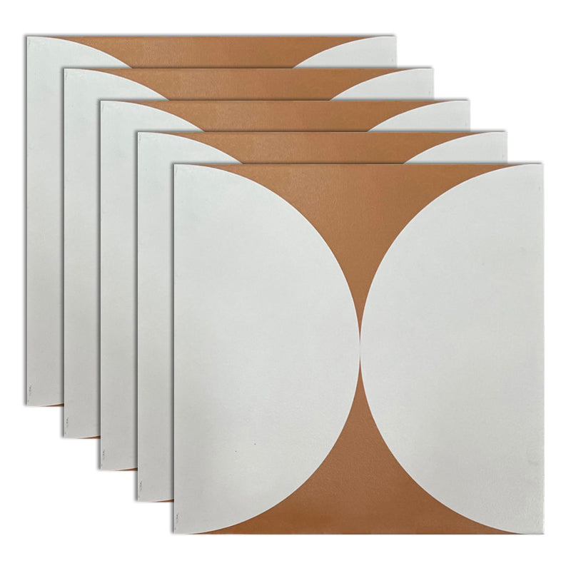 Modern Style Floor Tile Scratch Resistant Geometric Pattern Straight Edge Floor Tile