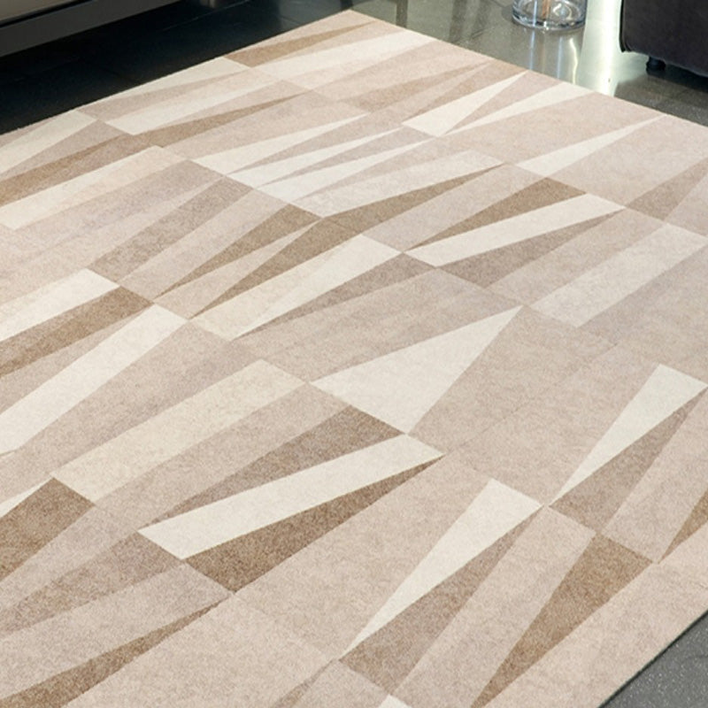 Modern Carpet Tiles Geometric Print Square Stain Resistant Carpet Tiles