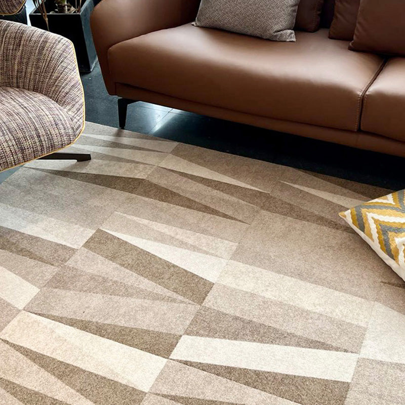 Modern Carpet Tiles Geometric Print Square Stain Resistant Carpet Tiles