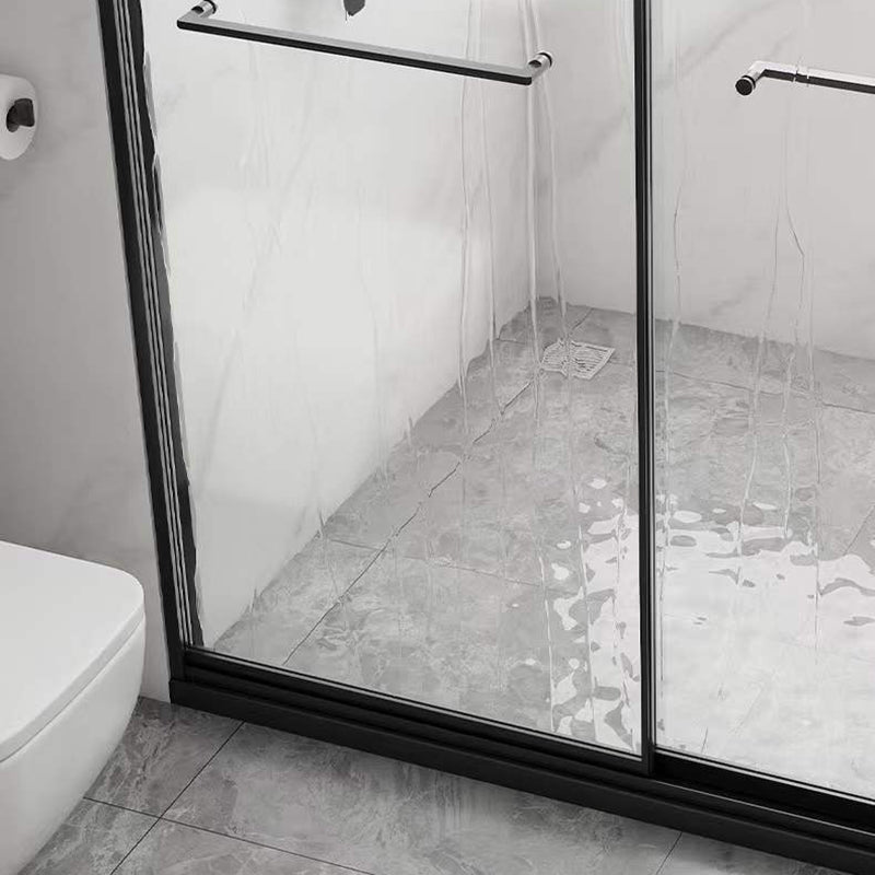 Transparent Double Glass Shower Bath Door Metal Framed Shower Door