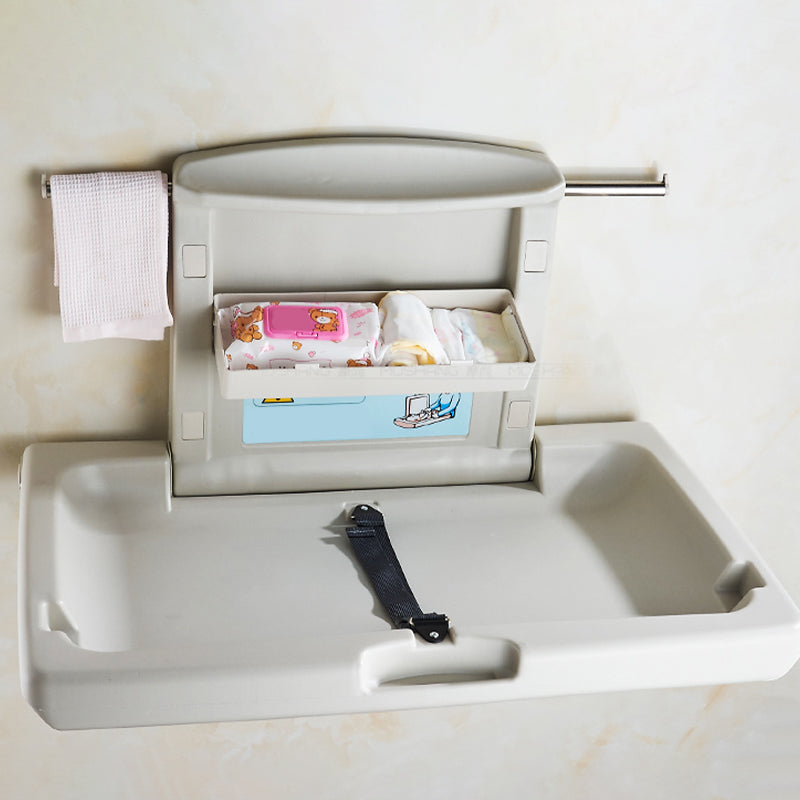 Folding Baby Changing Table Modern Changing Table in Matte Finish