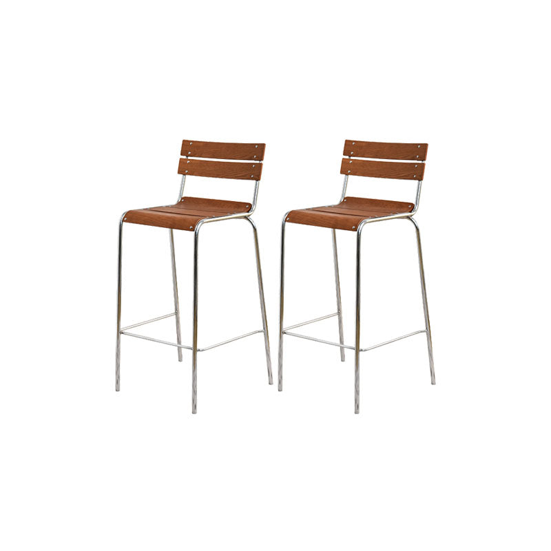 Contemporary Living Room Bar Stools Metal Stackable Counter Stool