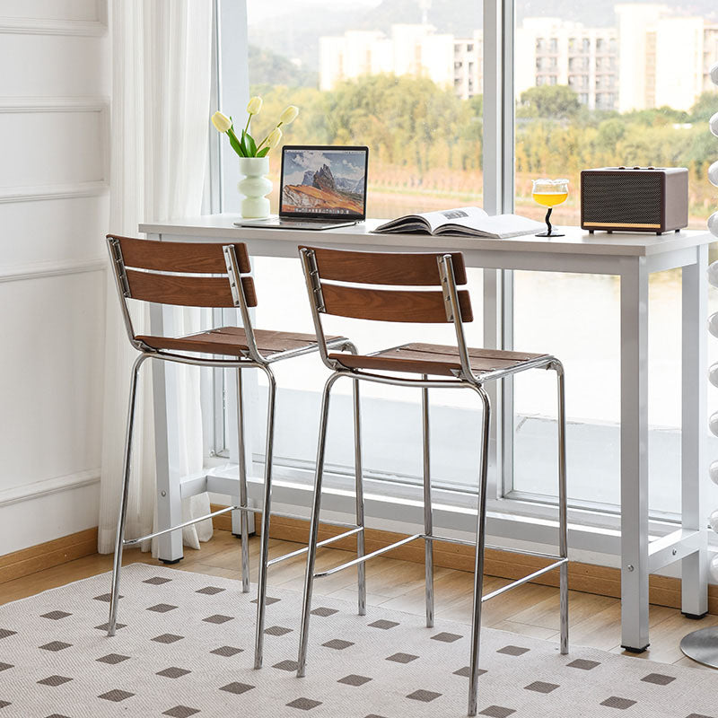 Contemporary Living Room Bar Stools Metal Stackable Counter Stool