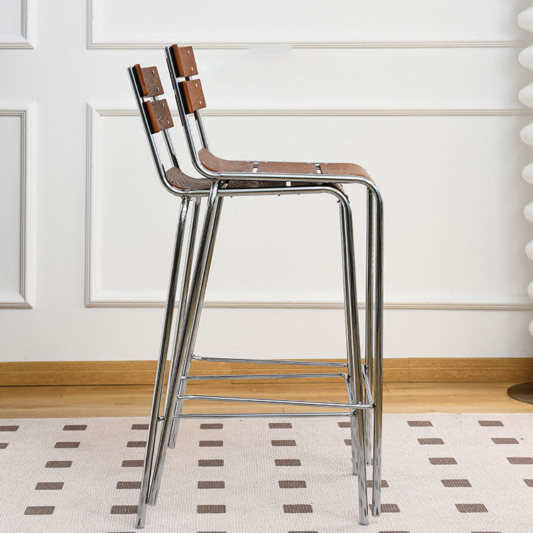 Contemporary Living Room Bar Stools Metal Stackable Counter Stool