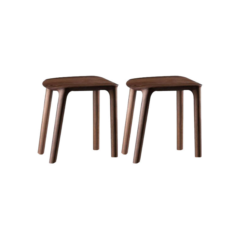 Solid Wood Counter and Bar Stool Indoor Industrial Backless Stool