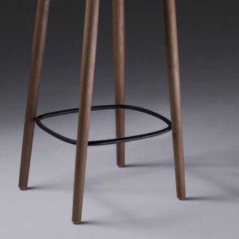 Solid Wood Counter and Bar Stool Indoor Industrial Backless Stool