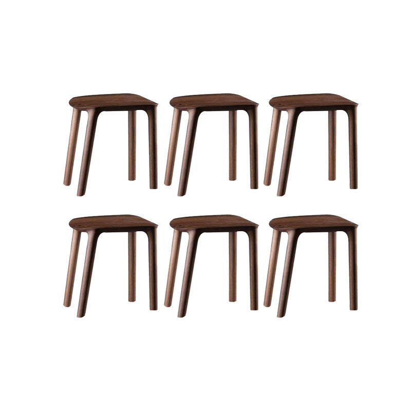 Solid Wood Counter and Bar Stool Indoor Industrial Backless Stool
