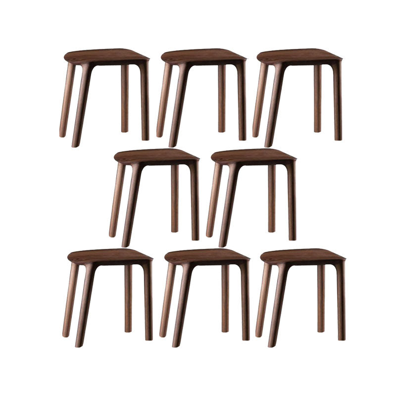 Solid Wood Counter and Bar Stool Indoor Industrial Backless Stool