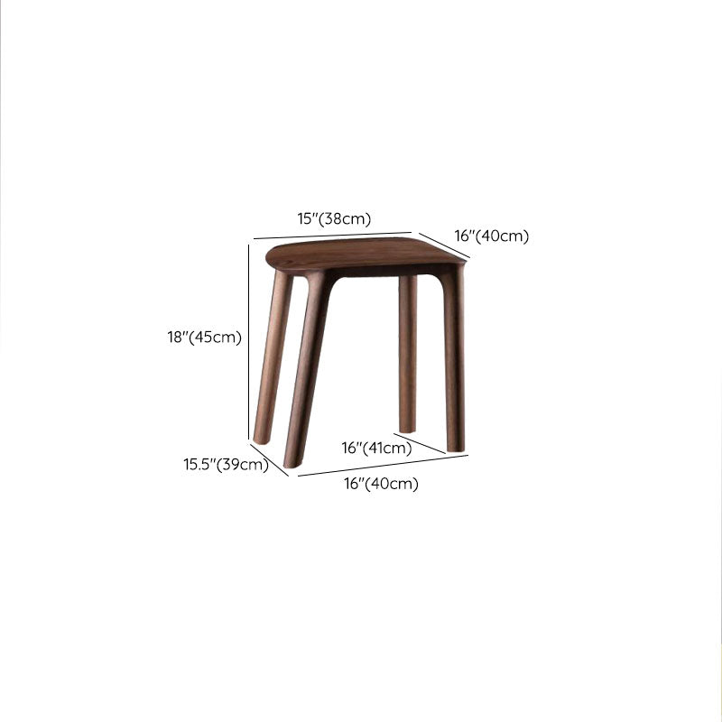 Solid Wood Counter and Bar Stool Indoor Industrial Backless Stool