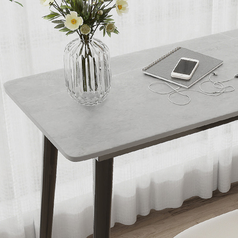 Modern Rectangle Stone Counter Table 1/2/3 Pieces Bar Table Set for Cafe