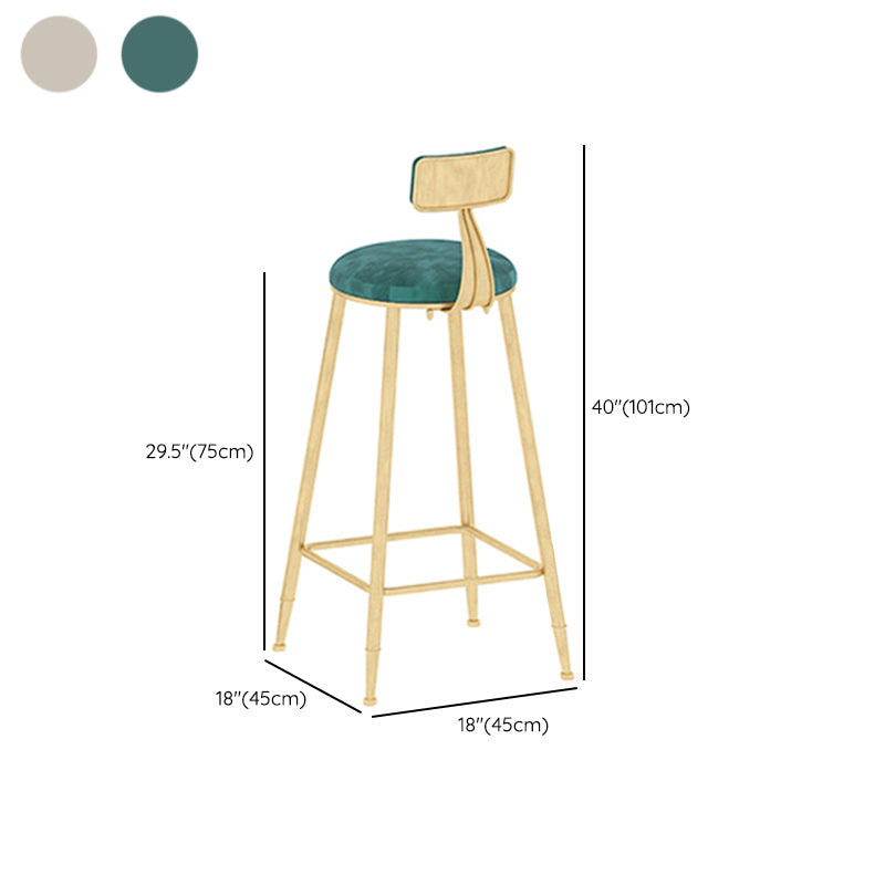 Modern Bar Pub Table Set 1/3 Pcs Metal Frame Bar Table and Upholstered Stools