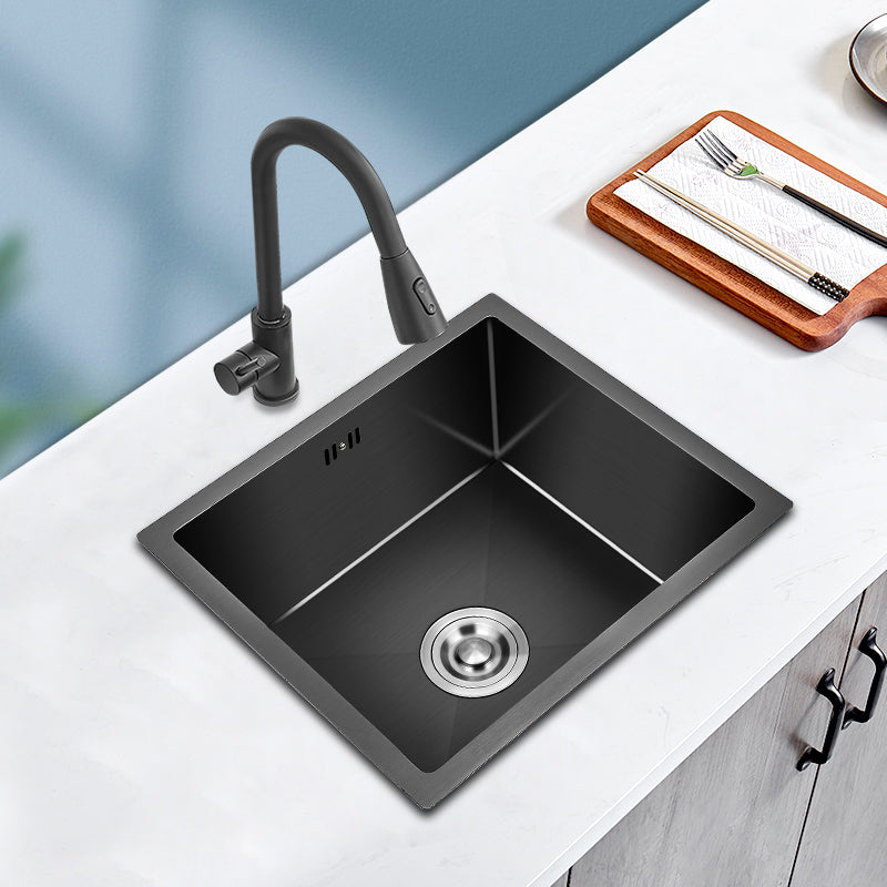Stainless Steel Kitchen Sink Modern Kitchen Bar Sink with Drain Assembly