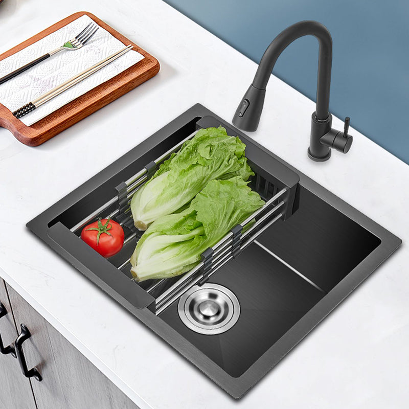 Stainless Steel Kitchen Sink Modern Kitchen Bar Sink with Drain Assembly