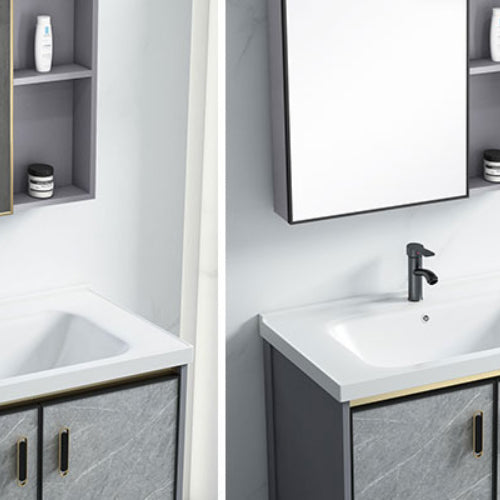 Modern Bathroom Sink Vanity Freestanding Faucet Included Bathroom Vanity Set