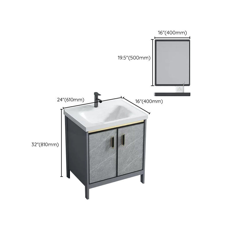 Modern Bathroom Sink Vanity Freestanding Faucet Included Bathroom Vanity Set