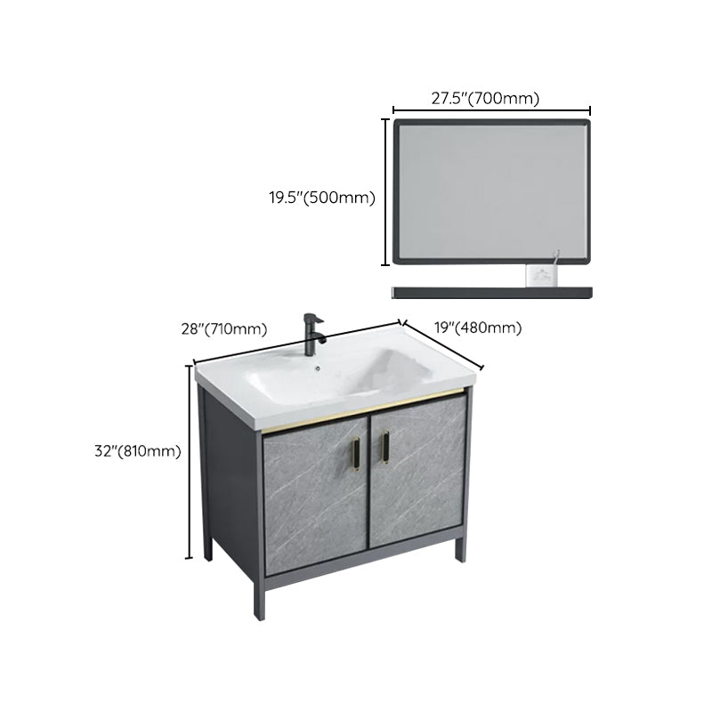 Modern Bathroom Sink Vanity Freestanding Faucet Included Bathroom Vanity Set