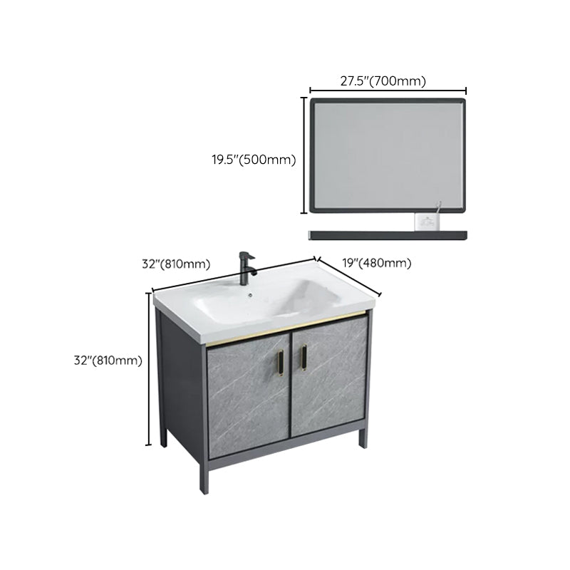 Modern Bathroom Sink Vanity Freestanding Faucet Included Bathroom Vanity Set