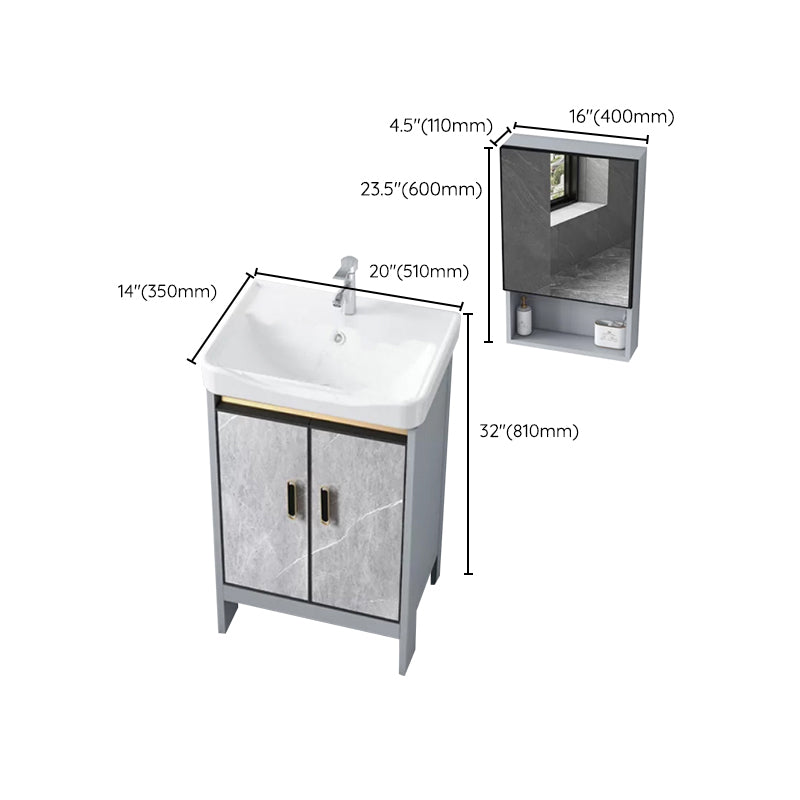 Modern Bathroom Sink Vanity Freestanding Faucet Included Bathroom Vanity Set