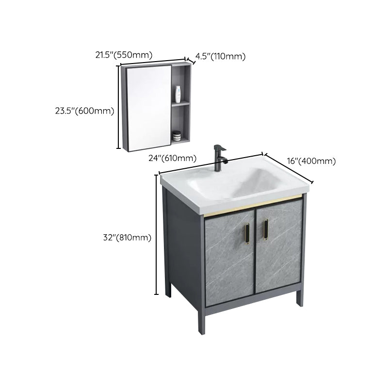 Modern Bathroom Sink Vanity Freestanding Faucet Included Bathroom Vanity Set
