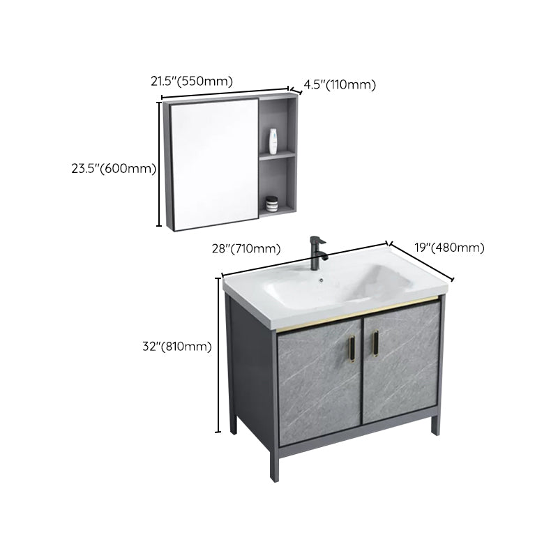 Modern Bathroom Sink Vanity Freestanding Faucet Included Bathroom Vanity Set