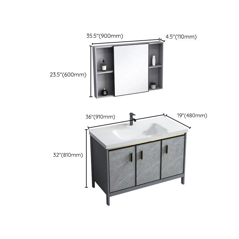 Modern Bathroom Sink Vanity Freestanding Faucet Included Bathroom Vanity Set