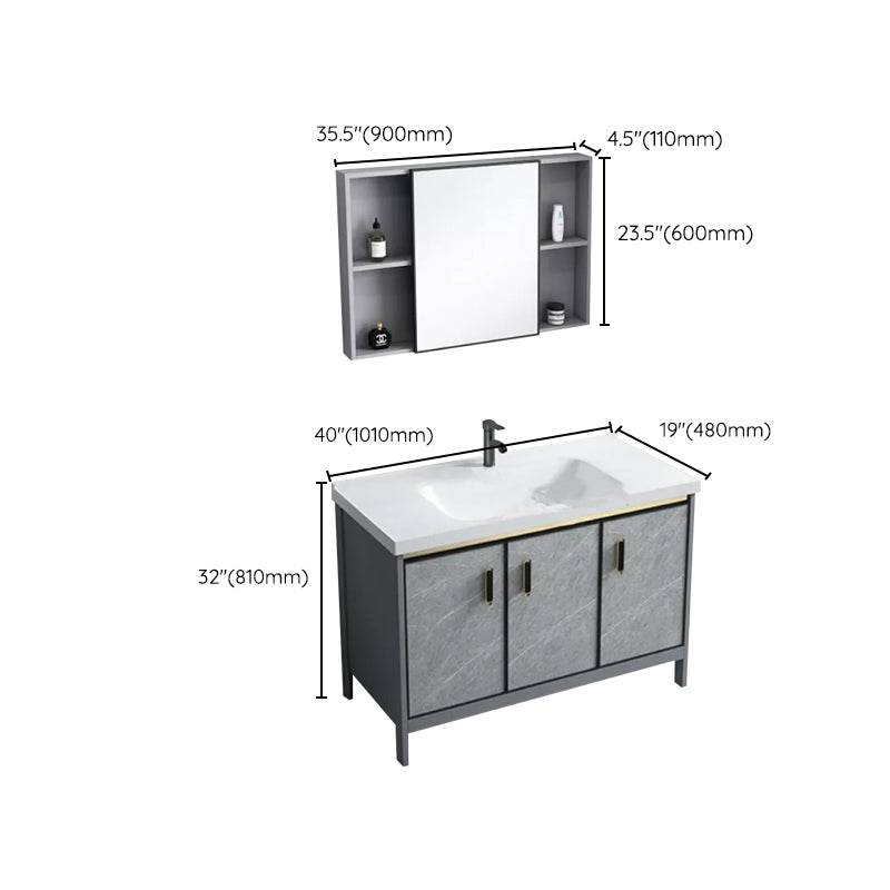 Modern Bathroom Sink Vanity Freestanding Faucet Included Bathroom Vanity Set