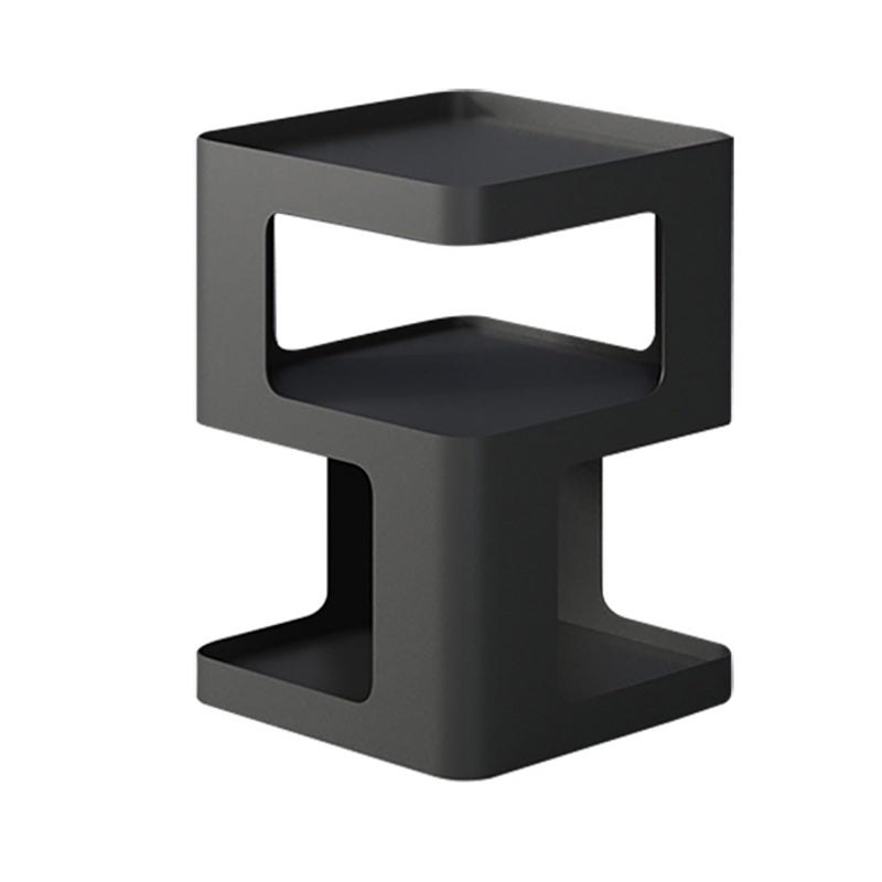 15" Wide Contemporary Corner Table Square Storage Accent Side Table